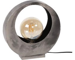 Industriële tafellamp Mia metaal rond
