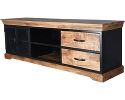 Industriële TV Kast van Mangohout - TV Meubel - TV Kast - Sideboard - Mangohout - Industriële TV Kast - Kast - Industriële Kast - Dressoir van Mangohout - Industrieel - Televisie Kast - Industrieel Dressoir - Robuuste Kast - 170 cm breed