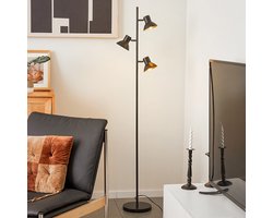 Industriële vloerlamp met 3 spots - Bailey