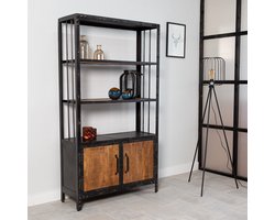 Industriële wandkast Chase 180x100 cm