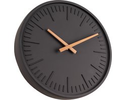 Industriële Wandklok - Ø30CM - Antraciet - Stil Uurwerk - Industrieel - Vintage - Modern - Design - Klok