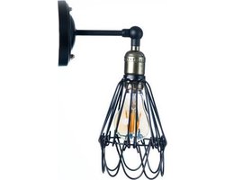 Industriële wandlamp Noli inclusief led lichtbron 4 watt E27