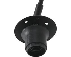 Industriële wandlamp Sparkled light | 1-lichts | draai- & kantelbaar | mat zwart & blauwe kap | Ø 40 cm | uitschuifbaar tot 145 cm | E27 | modern-klassiek design