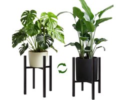 Infinitely Adjustable Iron Plant Stand for Indoor and Outdoor Use