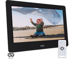 Infinity Goods Digitale Fotolijst - Digitale Fotokader - 10 Inch - HD IPS Scherm - Digitaal Fotolijstje - Zwart