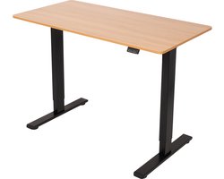 Infinity Goods Zit Sta Bureau - Elektrisch Verstelbaar In Hoogte - 120 x 60 CM - Bruin