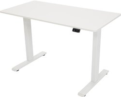 Infinity Goods Zit Sta Bureau - Elektrisch Verstelbaar In Hoogte - 120 x 60 CM - Wit