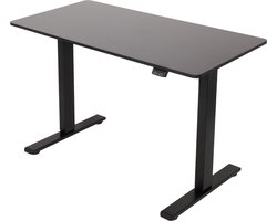 Infinity Goods Zit Sta Bureau - Elektrisch Verstelbaar In Hoogte - 140 x 60 CM - Zwart