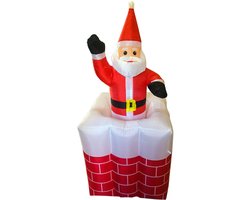 Inflatable Christmas figures - Santa in the chimney