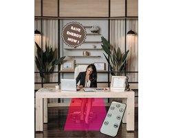 Infrarood bureau verwarming-glasdesign-draadloos, dimstand-timerfunctie