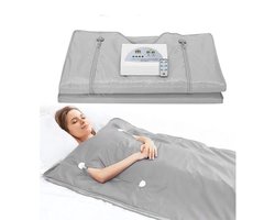Infrarood deken - Saunadeken - Warmtedeken - Afvallen - Verhoogt vetverbranding - Instelbare temperatuur 35°C tot 75°C