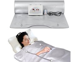 Infrarood Sauna Deken – 2 Zones – Voor Detox & Ontspanning Thuis – Met Ritssluiting – 220V