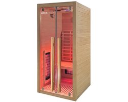 Infrarood Sauna Sonora – 1 Persoon – 90 x 90 x 190 cm – HemlocktanneI – S
