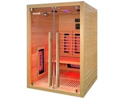 Infrarood Sauna Sonora – 2 Personen – 135 x 105 x 190 cm – HemlocktanneI – M