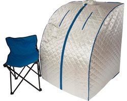 Infrarood Sauna - Wellness Tent - Ontspanning Thuis - Draagbaar Opvouwbaar - XL Formaat - Zilver