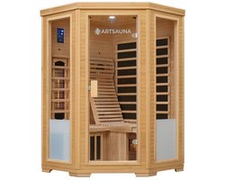 Infraroodcabine Aalborg - 120x120x190 cm - Dubbele Technologie - 2 personen