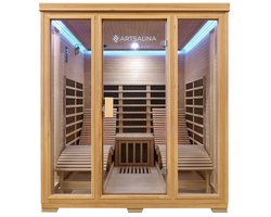 Infraroodcabine Billund - 170x190x 190 cm - Dubbele Technologie - 2 personen