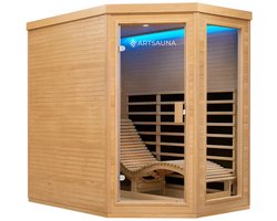 Infraroodcabine Esbjerg - 130x190x190cm - Triplex Verwarmingssysteem - 2 personen