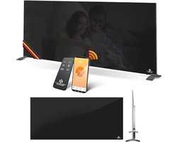 Infraroodverwarming 600 W - Glazen Convector met Wandmontage en Afstandsbediening