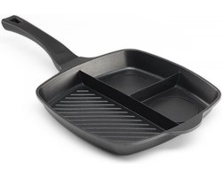 Ingenious Gifting Lazy Man Pan - Bakpan - Koekenpan - Multi Pan - 4 Vakken - 89016