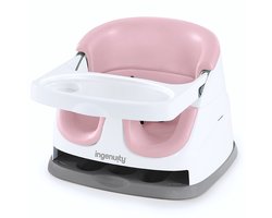 Ingenuity babyzitje 2-in-1 stoelverhoger Peony wit roze comfortabel.