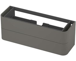 INK - Afgeronde Onderkast Gelakt 2 Laden Softclose Tbv Grepen - 1400x450x520 Mm - Mat Beton Groen