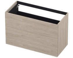 INK - Onderkast 2 Laden Push To Bestaande Uit: - 1000x450x650 Mm - Ivoor Eiken