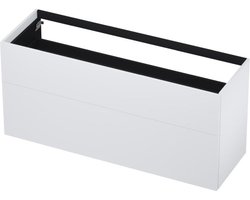 INK - Onderkast 2 Laden Push To Open 65cm Gelakt - 1400x450x650 Mm - Mat Wit