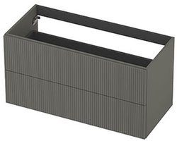 INK - Onderkast 2L Gelakt Gefreesd Tbv Greep - 1000x450x520 Mm - Mat Beton Groen