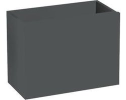 INK Versus Fonteinonderkast - 36x18x27cm - 1 deur - links en rechtsdraaiend - greeploos - MDF lak antraciet mat