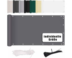 Inkijkbescherming voor Terrassen en Balkons - Grijze Balkonbedekking 90 x 800 cm
