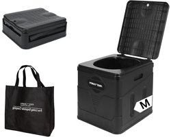 Inklapbaar scheidingstoilet voor camping, compact en mobiel (M: 31 x 27 x 30 cm) - voor volwassenen en kinderen, inclusief toiletpotje voor 50L zakken - ideaal voor outdoor camping, wandelen en noodgevallen.