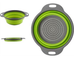 *** Inklapbaar Vergiet Opvouwbaar - Siliconen - Klein - Vaatwasbestendig - Hittebestendig en Gemakkelijk op te bergen - Koken en opruimen - van Heble® ***
