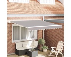 Inklapbaar Zonnescherm | Zonwering | UV Protectie Lichtgrijs 350 x 250 cm