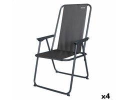 Inklapbare campingstoel Aktive 44 x 88 x 44 cm (4 Stuks)