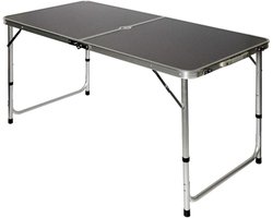 Inklapbare Campingtafel 120x60cm - 3-voudig Verstelbare Vouwtafel voor 4-6 Personen
