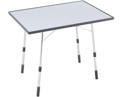 Inklapbare en in hoogte verstelbare tuintafel, weerbestendig, grijs