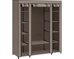 Inklapbare Garderobe met Kledingstang - Georganiseerde Opslagruimte