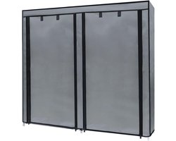 Inklapbare Garderobekast 120x30x110 cm - Met Ritssluiting, Schoenrek en Dressoir - 12 Vakken voor Kleding en Schoenen