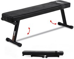 Inklapbare halterbank - Robuust en veilig frame - Max belasting 150 kg fitnessbank