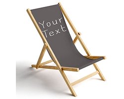 Inklapbare Houten Ligstoel voor Strand en Tuin - Personaliseerbaar en Onderhoudsvriendelijk
