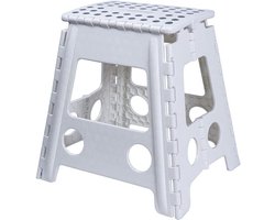 Inklapbare Kruk - Opvouwbaar Zitje - Extra Zitplaats - Compact Opvouwbaar - 29 x 22 x 39 cm - Messing