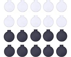 Inklapbare mini-spiegels 20 stuks, rond en draagbaar - Ideaal voor thuis, kantoor en reizen, lichtgewicht en compact