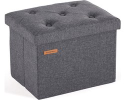 Inklapbare Opbergkruk met Zitfunctie voor Woonkamer en Slaapkamer - Sterk en Stijlvol