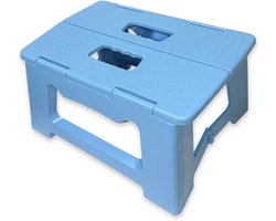 Inklapbare Opstapkruk - Lichte, kunststof voetenbank voor keuken, badkamer & woonkamer, max. 100 kg, 22 cm hoog