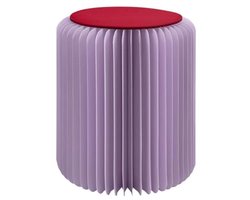 Inklapbare Papieren Kruk - Belastbaar tot 100 kg - 42 cm Hoog - Ø 36 cm