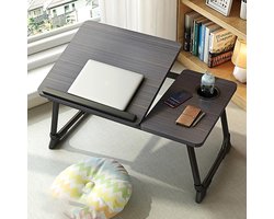 Inklapbare salontafel van massief hout - Japanse vloertafel met antislip basis - Veelzijdig en ruimtebesparend