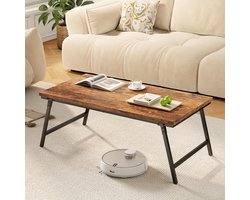Inklapbare salontafel - vintage stijl - hout - bruin