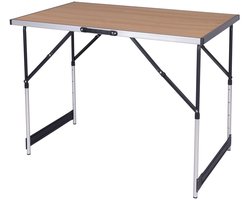 Inklapbare Tafel – Campingtafel – met Opbergtas - en Kastjes - Vouwtafel Buiten – Opvouwbaar - Buitentafel - BBQ - Tuin - Balkon - Picknick - Zwart
