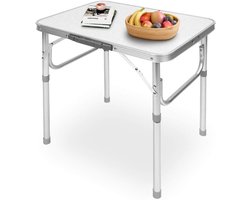 Inklapbare tafel voor camping en tuin - Lichtgewicht en verstelbaar - Handig als picknick- en bijzettafel - Compact en opvouwbaar - 45 x 60 cm.